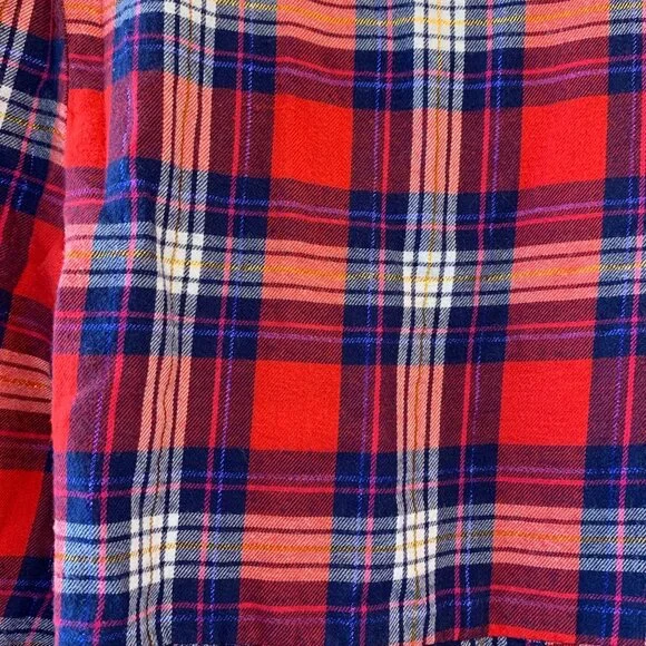 MINI BODEN Plaid Dress Girls 5-6 5T 116cm Cozy Cotton Holiday Tartan Winter - Picture 7 of 7